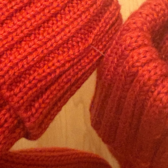 Target Red Bullseye Logo Knit Mittens Adult One Size NEW - Picture 4 of 4